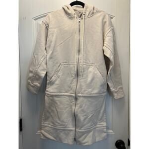Athleta Women’s Activewear Zip Up Lounge Hoodie Long Sweatshirt‎ Size XS Beige